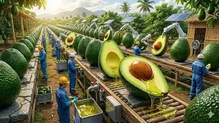 The secret of the avocado oil factory   Millions of avocados transformed into premium avocado oil