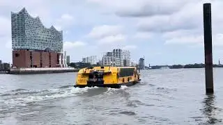 Geschehen der HADAG F&auml;hren im Hamburger Hafen.