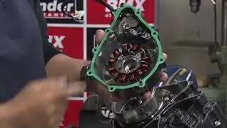 Desarme motor Hunk 150 de Hero. Tapa de encendido - alternador - sistema de carga -