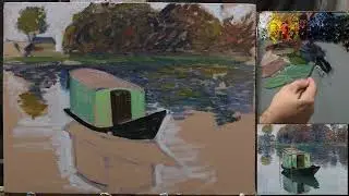 I Recreated Monet&rsquo;s Studio Boat (Full Painting Process in Oil)