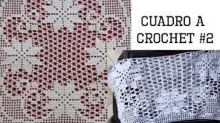 cuadro de nochebuenas a crochet para mantel  tutorial  parte 2