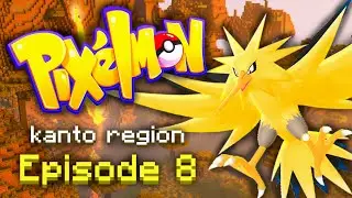 CATCHING ZAPDOS! (Pixelmon Kanto Region) Ep. 8