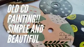 CD painting ideas💡/old CD craft ideas/simple/ucally arts