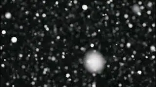 White Falling Snow Particles On Dark Background Winter Overlay Video