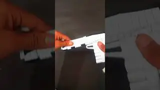 ORIGAMI GUN LOADING & SHOOTING | GLOCK PISTOL #diy #craft #shorts