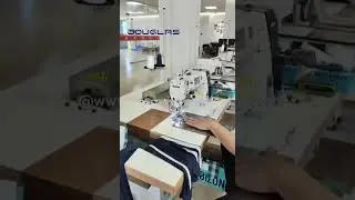 Automatic shirt cuff/collar hemming machine #automation #sewing #shirt #cuff #collar #hemming