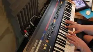 Roland Juno 6  - Clock the Arpeggiator with an iPad - Korg iElectribe