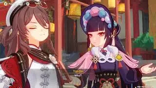 Hu Tao forces Yun Jin to sing the Hilitune