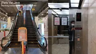 Pillar Escalators and Elevators at Paris Van Java, Bandung