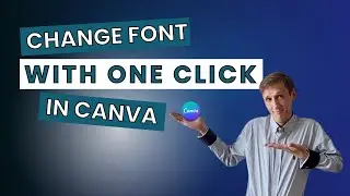 How to Change the Font on ALL PAGES in Canva with 1 Click! learn canva