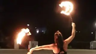 Flow arts: Moon Dance with Kara
