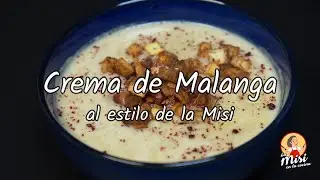 Crema de Malanga #CremaDeMalanga #PurpleTaroSoup #RecetasPuertoRico #PuertoRicanFood #SopaCriolla