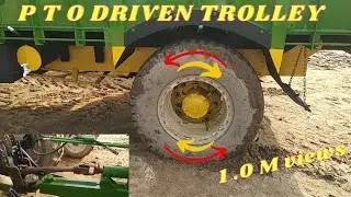 Tolley tyres rotating | pto system | pto driven trolley 7814148519