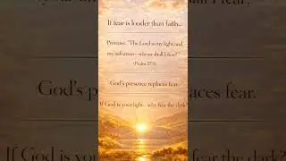 If fear is louder than faith&hellip;