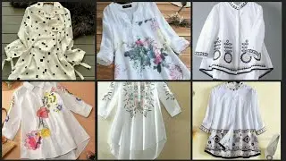 Girls White Shirt Design 2020 | Stylish Short Shirt Design |