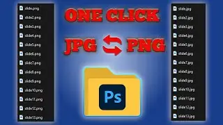 Batch Convert PNG to JPG With ONE Click? (Photoshop Tutorial)