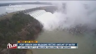 Fort Gibson Dam Releasing Record Amount Of Water