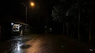 Suara hujan di pinggir jalan, Ambient | Deep sleep