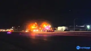 Semi Collision West of Swift Current
