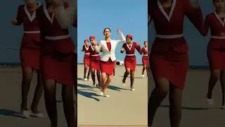 Laos Airline Blurred Dance challenge #blurred #flightattendant #cabincrew #dance #ai