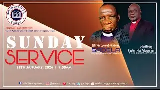 SUNDAY SERVICE |TOPIC:I Will Turn Toward You With Favour |11th January, 2026 .