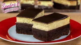 How to bake a cheesecake with chocolate pudding - incredibly delicious / Sandra's Baking Ideas