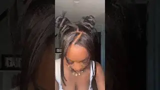 Two bangs and buns 🥰😍 #naturalhairblogger #4chairstyles #curlyhair #mynaturalhairisdope #melanin