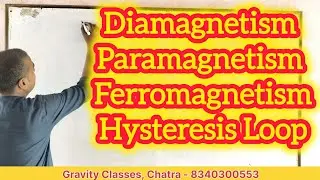 Diamagnetism, Paramagnetism, Ferromagnetism and Hysteresis Loop for JAC & CBSE Board l JEE I NEET