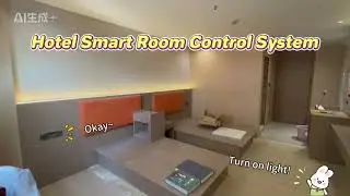 Smart hotel room control systems, guest can use voice to control room electrical deives.