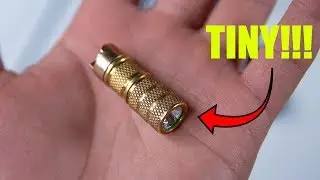 Best EDC Everyday Carry Flashlight Ever?! - Brass Peanut LED Flashlight Rev 2 by Maratac