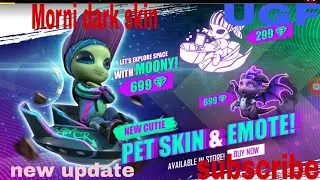Free Fire New Pet Moony Ability Test | Moony Pet Skill Test | Free Free New Pet  Free free update