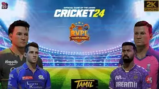 🏏 RVPL Season 1 MI vs KKR & RR vs RCB🔥| Cricket 24 Tamil Gameplay 🎮| Mumbai Indians vs RCB  Matches