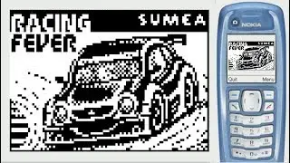Racing Fever OLD JAVA GAME from Nokia 3100 (Sumea 2002 year) BLACK AND WHITE EDITION