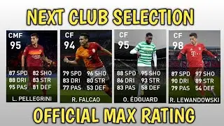 NEXT CLUB SELECTION PES 2021 MOBILE MONDAY 8 FEBRUARY 2021