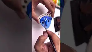 Making Krishna With Clay,  #shorts  #krishna #art