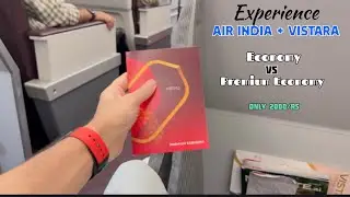 Premium Economy Experience ✈️ DELHI TO MUMBAI flight journey with Air India | Raahul Doda
