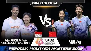 Cheng/Zhang (CHN) vs Dejan/Fadia (INA) | Malaysia Masters 2025 Badminton