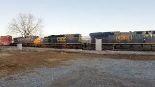 Clinchfield EMD Power Next to Tier Four on CSX Distributed Power Train!