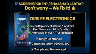 📱 SCREEN BROKEN? / SHAASHAD JABTAY? Don&rsquo;t worry &mdash; We Fix It! 💪