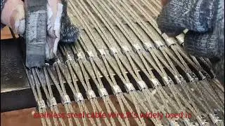 Lightweight High Strength 304 316 Stainless Steel Wire Rope Mesh For Zoo Fence