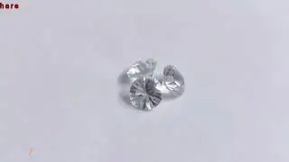 White Topaz Concave Cut Round 6x6 mm size | loose Gems cut stones
