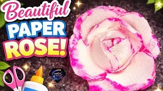 How to make Beautiful Paper Rose 🌹 Easy DIY Flower Craft Anyone Can Make|| 
