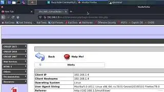 003 HTML Injection 2   Injecting User Agent Header