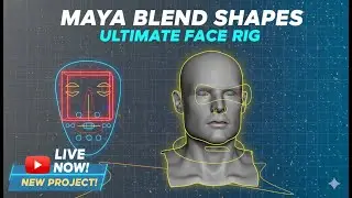 Maya Blend Shapes | Face Rig | #maya #BlendShape