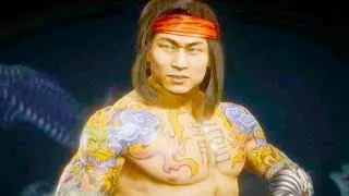Mortal Kombat 11 PC - Liu Kang Permanent Ink Skin Performs Intro Dialogues Vs All MK11 Characters