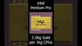 How much gold in 1kg ceramic CPUs #goldrecovery  #golden #gold #goldplated