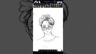 Jimin - BTS#drawing#penup#purple 💜 uuu