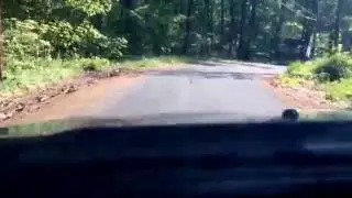 Driving down Kickapoo road. Middlefield, CT