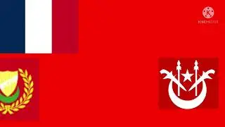Malaysia Flag Animation Every States Colined by France
