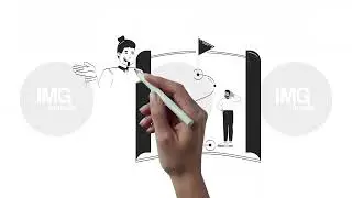 Guiding path to success hand drawn whiteboard sketch animation